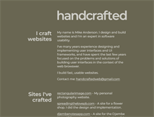 Tablet Screenshot of handcraftedweb.com